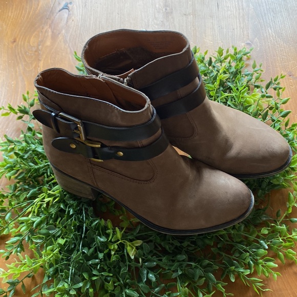 Franco Sarto LINDEN2 Brown Leather Ankle Boot - Picture 3 of 16